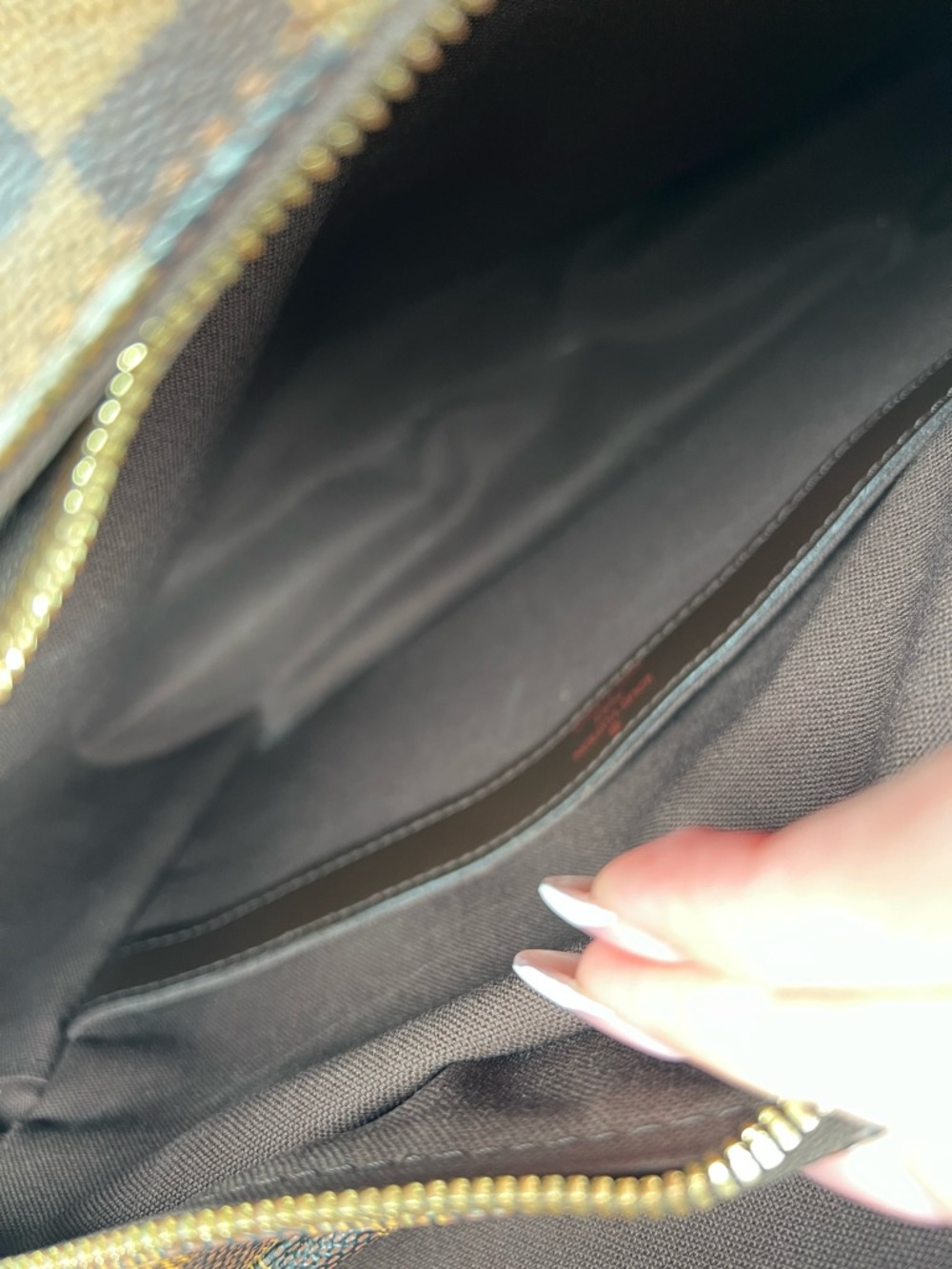 Louis Vuitton Brown Checkered Messenger Bag - Picture 11 of 12